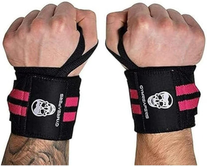 Weightlifting Wrist Wraps (IPF Approved) 18" Professional Quality Wrist Support with Heavy Duty Thumb Loop - Best Wrap for Powerlifting Competition, Strength Training, Bodybuilding