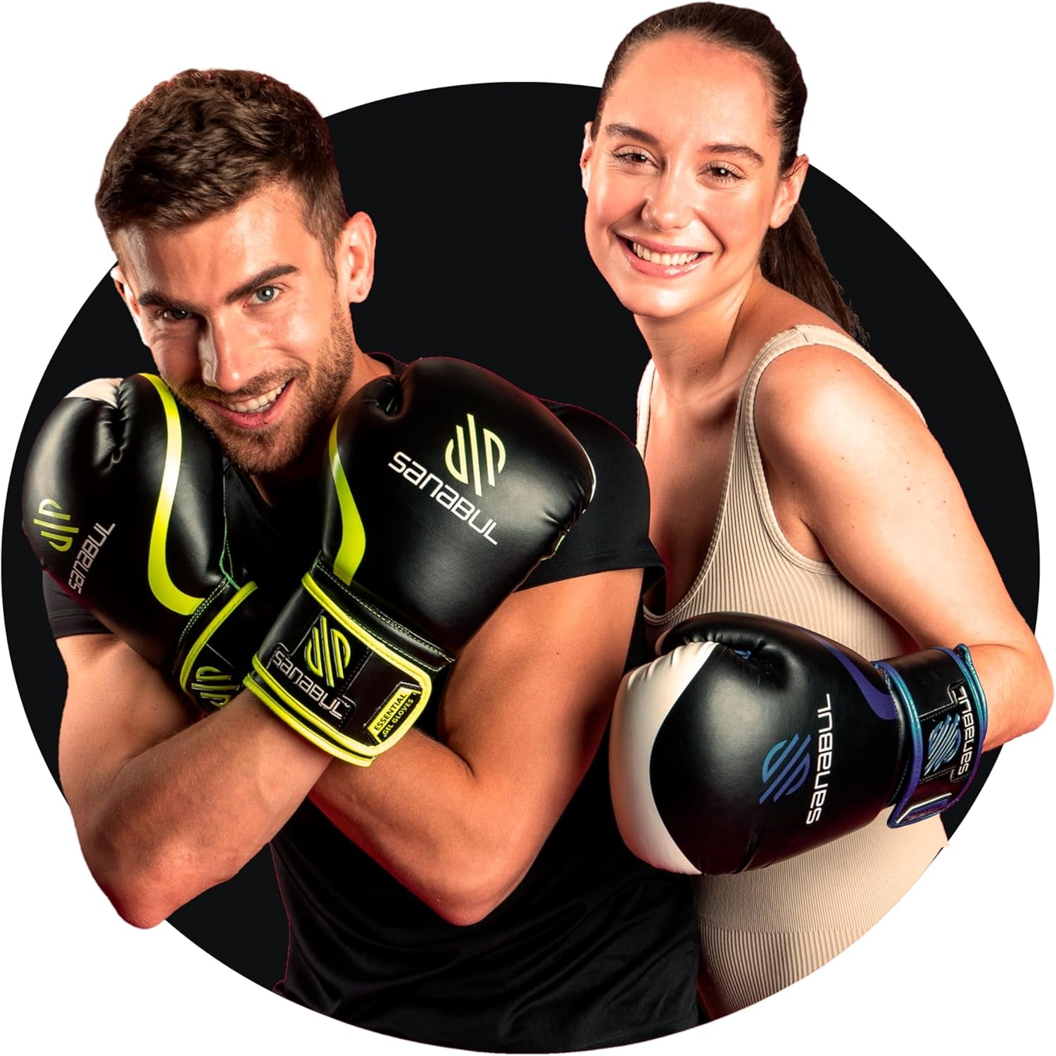 Essential Gel Boxing Gloves for Men & Women, Kickboxing MMA, Muay Thai Gloves and Heavy Bag Training Punching & Sparring