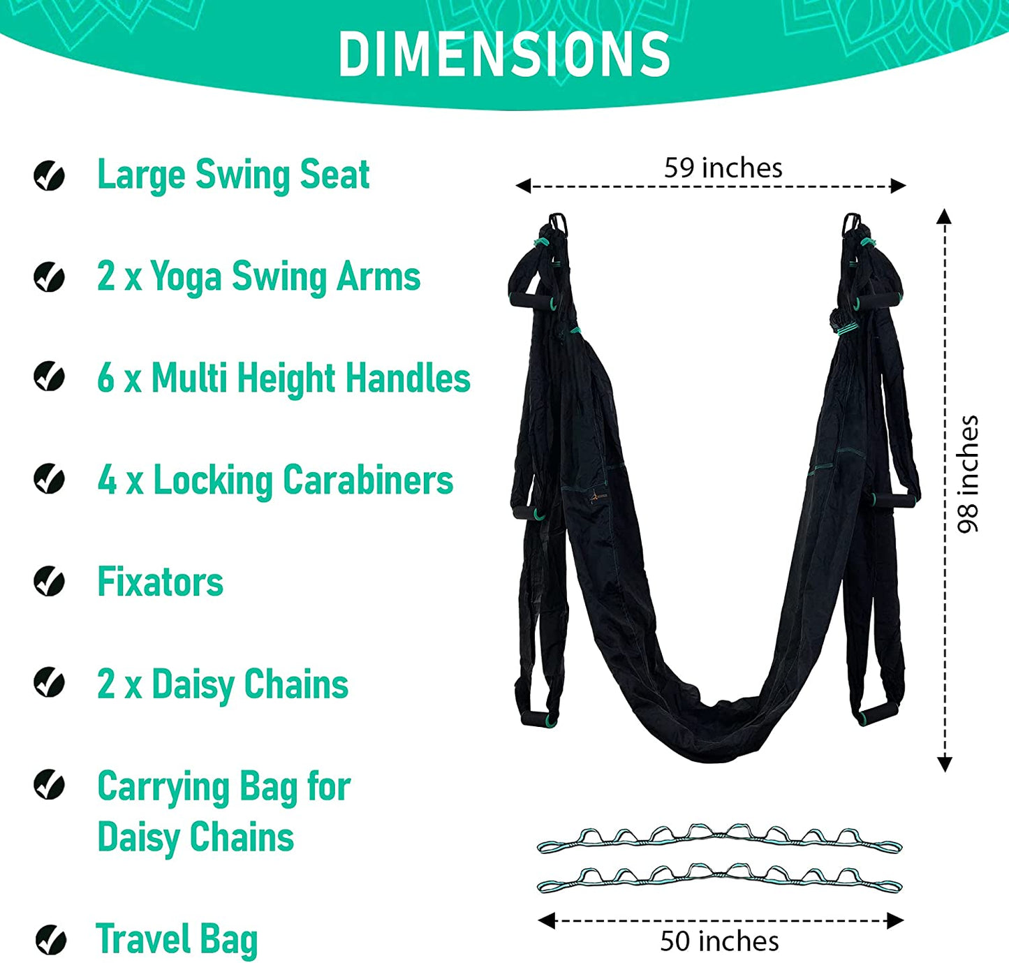 Elevate Your Yoga Practice with the Premium Aerial Hammock - Ultimate Anti-Gravity Flying Sling Kit for Inversion Therapy at Home and Outdoors