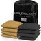 Premium Weather-Resistant Cornhole Bags - Set of 8 Official Size & Weight Bean Bags with Tote Bag for All-Weather Fun!