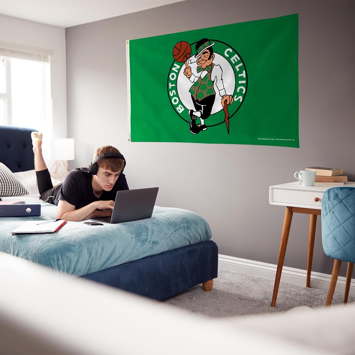 NBA 3' x 5' Single-Sided Banner Flag - Perfect for Home Décor, Indoor & Outdoor Use!