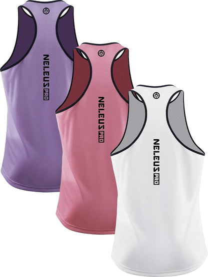 Men's 3-Pack Y-Back Dry Fit Running Tank Tops - Perfect for Athletic Workouts